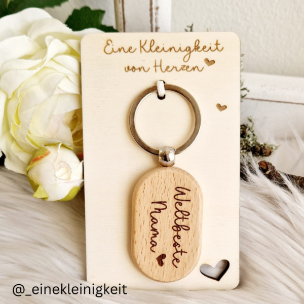 Laserdatei Halter für Schlüsselanhänger Glücksbringer Verpackung Kleinigkeiten Geschenkidee SVG Laser Datei – Bild 3