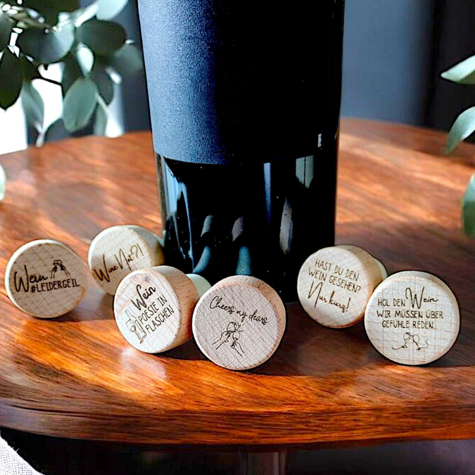 SVG Laser Datei GRAVUREN FÜR WEINKORKEN SVG Datei WEIN – Bild 2