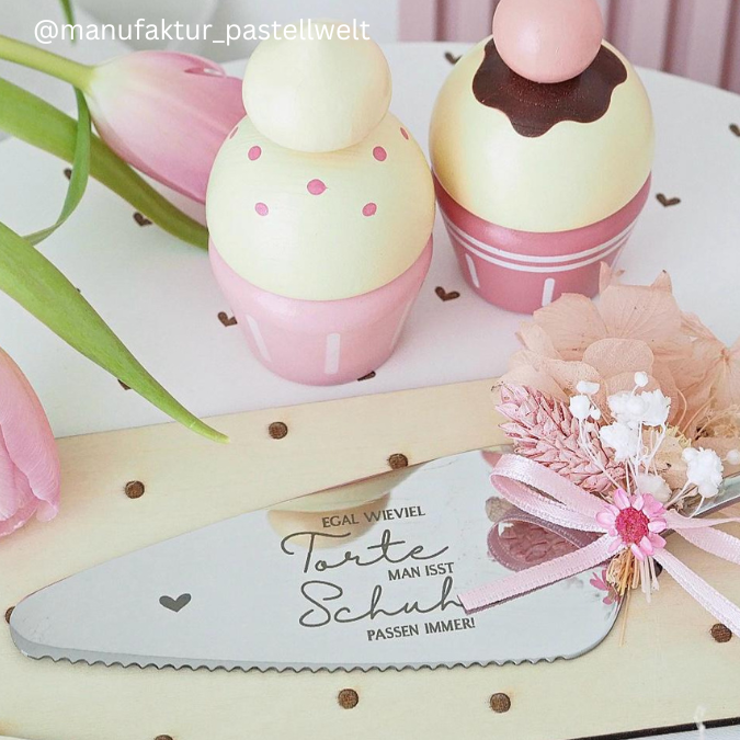 Laserdatei Halter für Tortenheber Kuchenheber Tortenmesser Verpackung Kleinigkeiten Geschenkidee SVG Laser Datei – Bild 13