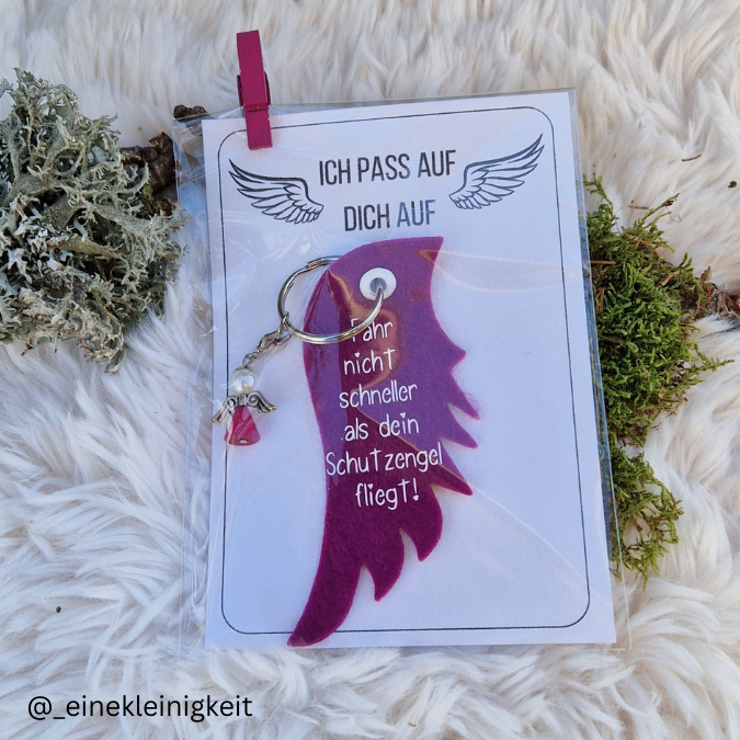 IN DER TÜTE PRINT DRUCKVORLAGE PDF Verpackung für Kleinigkeiten Geschenkkarte 2 Designs - Schutzengel PDF-Datei zum selber drucken – Bild 5