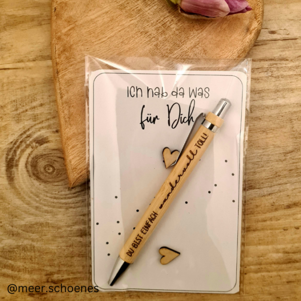IN DER TÜTE PRINT DRUCKVORLAGE PDF Verpackung für Kleinigkeiten Geschenkkarte 2 Designs - Kleinigkeit und Ich hab da was für dich PDF-Datei zum selber drucken – Bild 5
