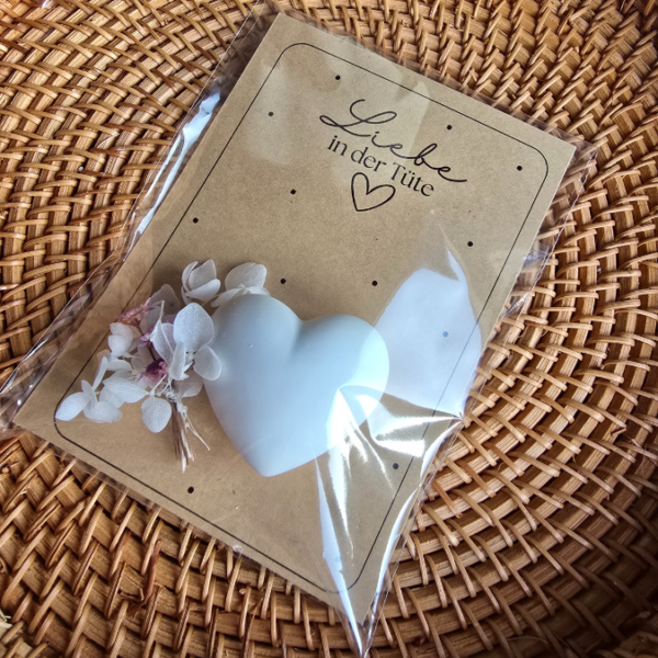 IN DER TÜTE PRINT DRUCKVORLAGE PDF Verpackung für Kleinigkeiten Geschenkkarte 2 Designs - Liebe in der Tüte UND Herzensgruß PDF-Datei zum selber drucken – Bild 4