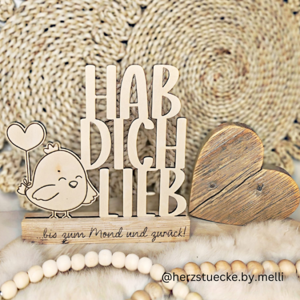 SVG Laser Datei Schriftzug für Klötzchen Easy Sticks Hab dich lieb hdl Wichtel Wichtelig Liebe Valentinstag Lasercut – Bild 16