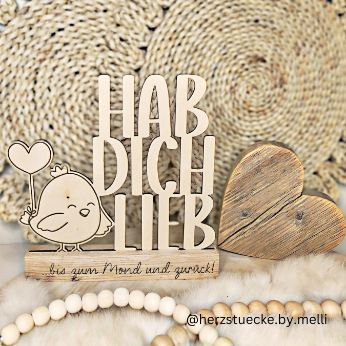 SVG Laser Datei Schriftzug für Klötzchen Easy Sticks Hab dich lieb hdl Wichtel Wichtelig Liebe Valentinstag Lasercut – Bild 16