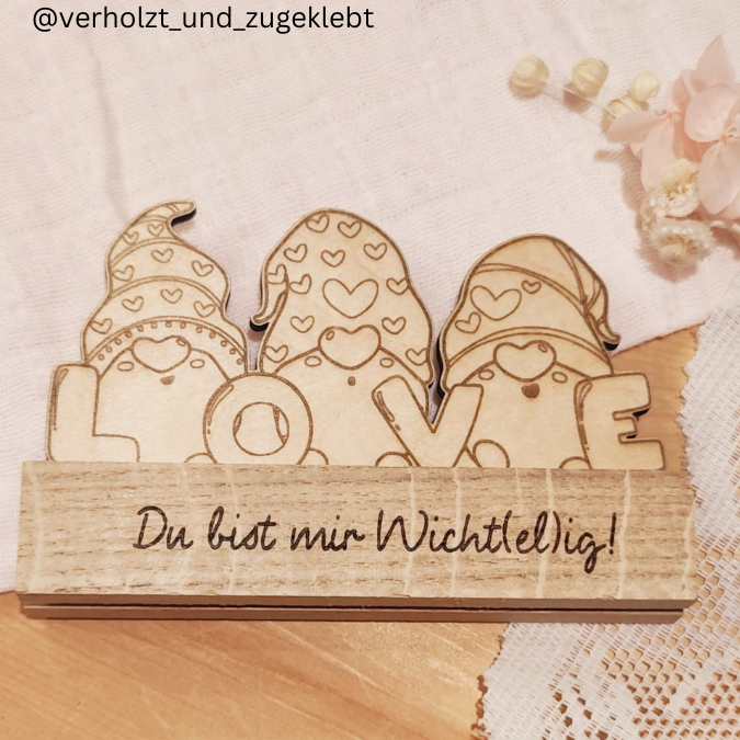 SVG Laser Datei Schriftzug für Klötzchen Easy Sticks Hab dich lieb hdl Wichtel Wichtelig Liebe Valentinstag Lasercut – Bild 17