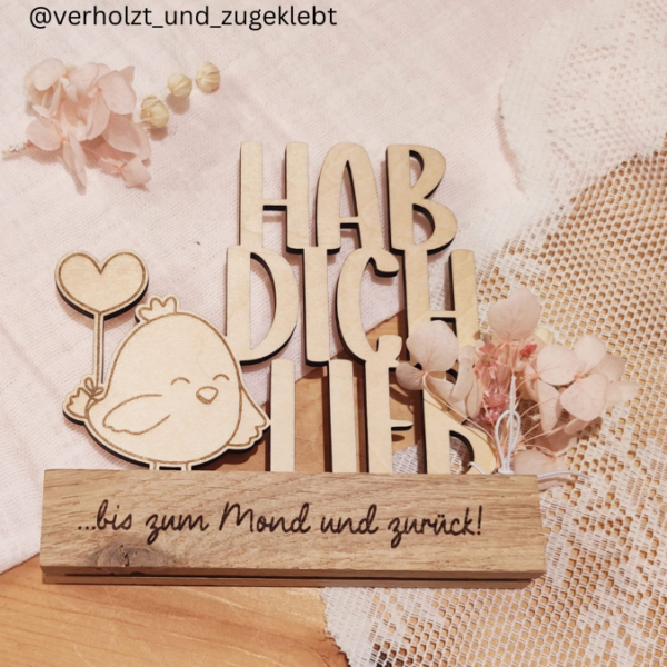SVG Laser Datei Schriftzug für Klötzchen Easy Sticks Hab dich lieb hdl Wichtel Wichtelig Liebe Valentinstag Lasercut – Bild 18