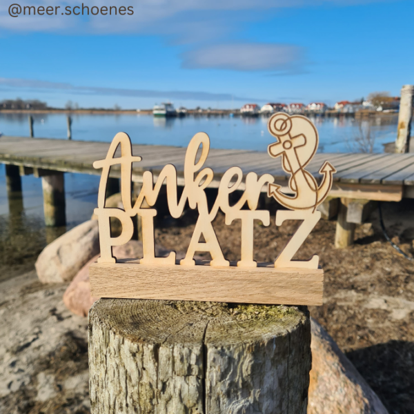 SVG Laser Datei Schriftzug für Klötzchen Easy Sticks Ankerplatz Anker Heimathafen 3 Designs Lasercut – Bild 11