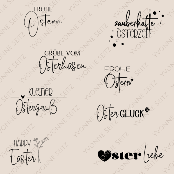 SVG Laser Datei Frohe Ostern Oster Bundle SVG Datei
