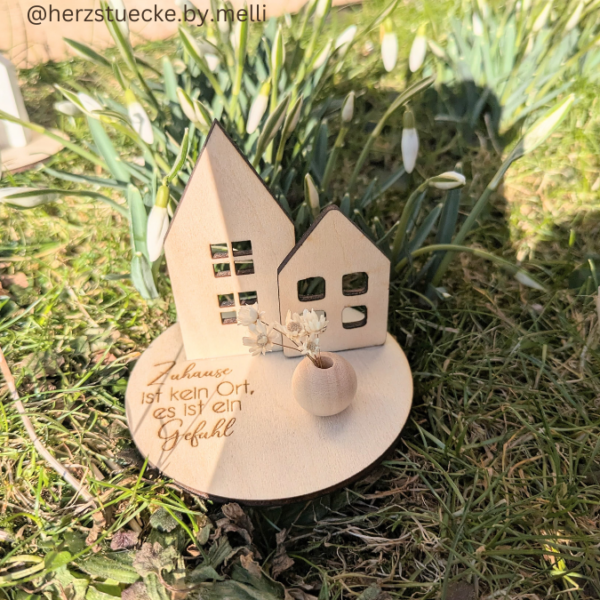 SVG Laser Datei - Geschenkscheiben für Gießteile Home Zuhause Heimathafen Ankerplatz mit kleinen Häuschen für Gießteile Laserdatei – Bild 11