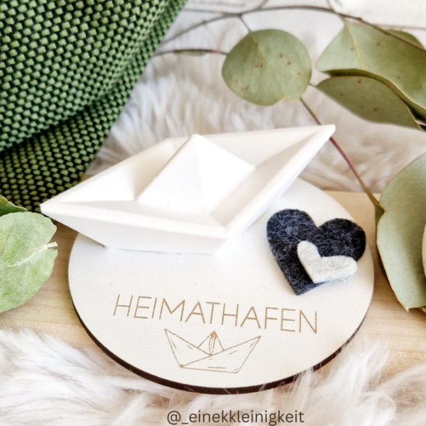 SVG Laser Datei - Geschenkscheiben für Gießteile Home Zuhause Heimathafen Ankerplatz mit kleinen Häuschen für Gießteile Laserdatei – Bild 4