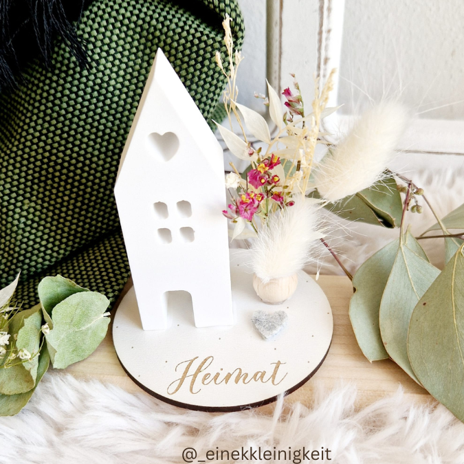 SVG Laser Datei - Geschenkscheiben für Gießteile Home Zuhause Heimathafen Ankerplatz mit kleinen Häuschen für Gießteile Laserdatei – Bild 5