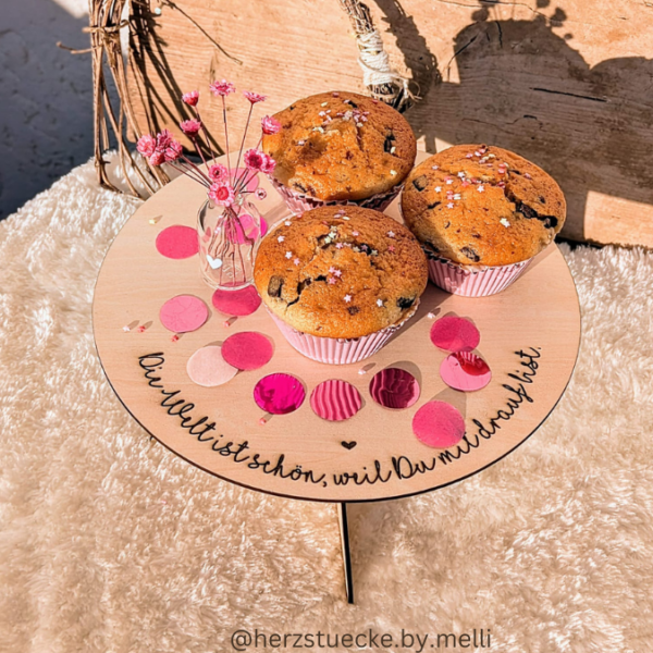 SVG Laser Datei - 3mm 4mm Ständer für Muffins Cupcakes Kuchenplatte Tortenplatte Kuchenständer Laserdatei – Bild 4
