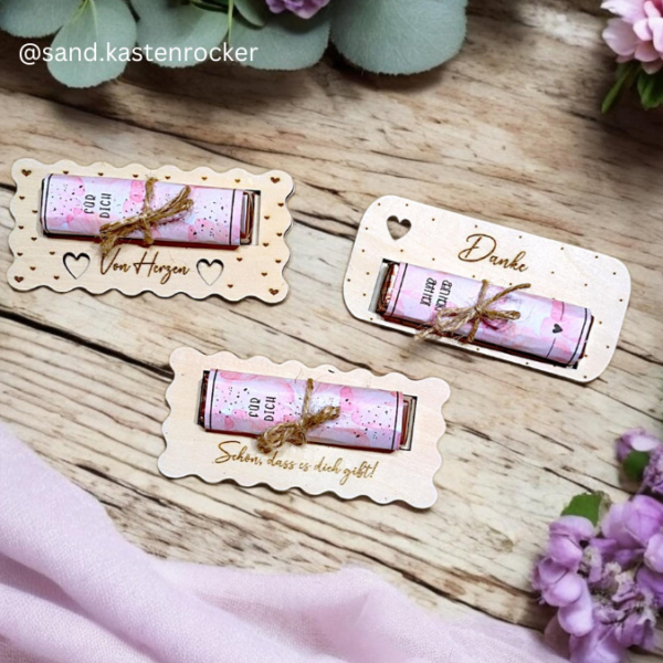 Banderole für Schokoriegel (Merci, Kinderschokolade, Yogurette) 6 Designs PRINT DRUCKVORLAGE PDF Geschenkidee Printable PDF Datei zum selber drucken – Bild 3
