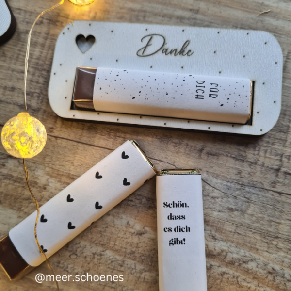 8 Designs verschiedene Anlässe Halter für Schokoriegel wie zb Merci, Kinderschokolade, Yogurette als Gastgeschenk kleines Mitbringsel SVG Laser Datei – Bild 14