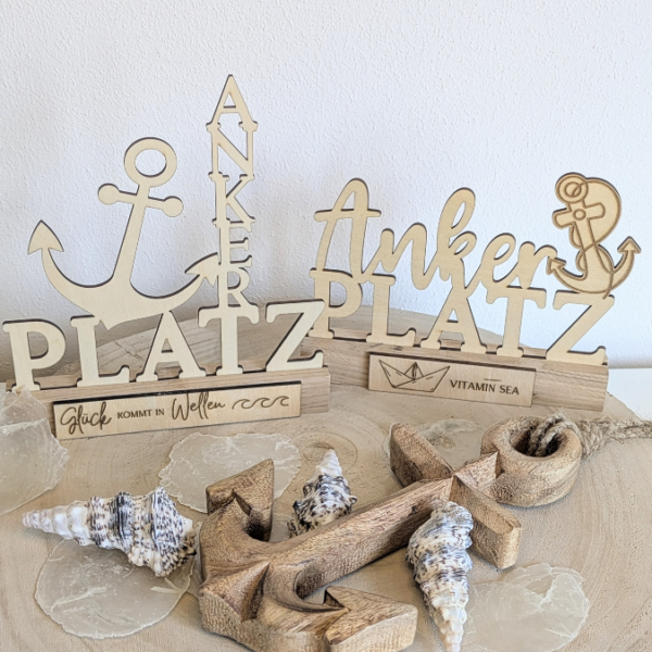 SVG Laser Datei Schriftzug für Klötzchen Easy Sticks Ankerplatz Anker Heimathafen 3 Designs Lasercut – Bild 13