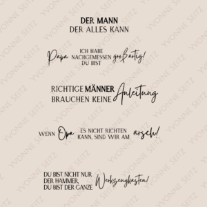 SVG Laser Datei Männer Papa Opa Bundle Gravuren für Zollstöcke Meterstab Werkzeug SVG Datei