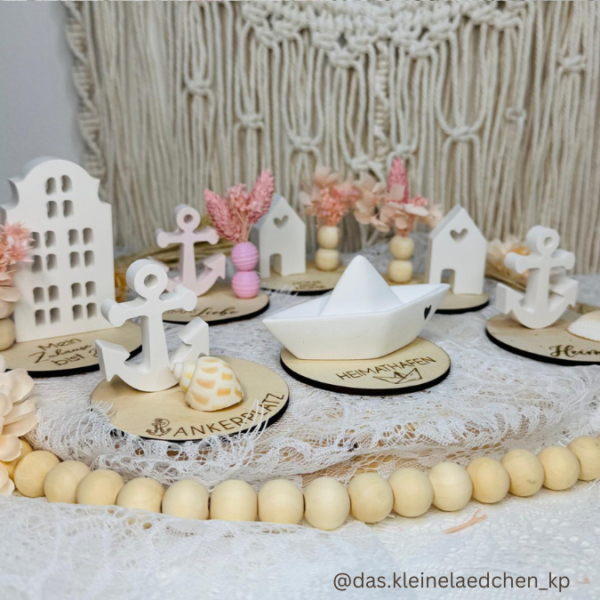 SVG Laser Datei - Geschenkscheiben für Gießteile Home Zuhause Heimathafen Ankerplatz mit kleinen Häuschen für Gießteile Laserdatei – Bild 38