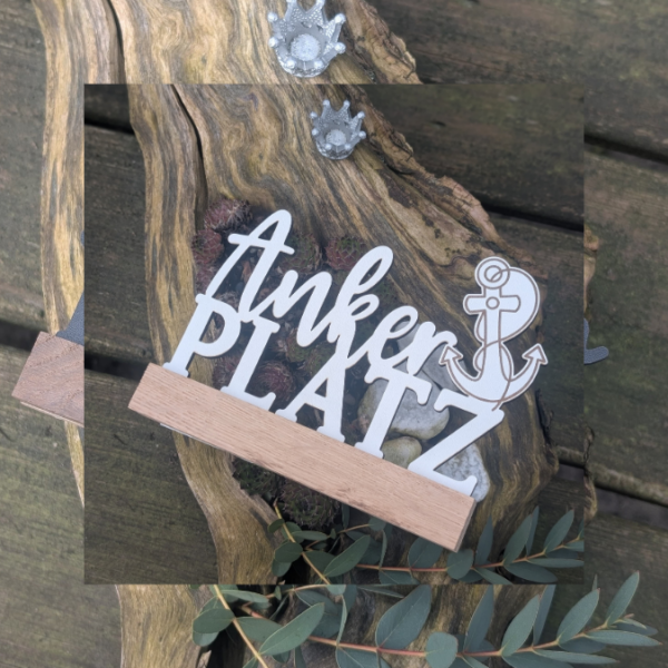 SVG Laser Datei Schriftzug für Klötzchen Easy Sticks Ankerplatz Anker Heimathafen 3 Designs Lasercut – Bild 16