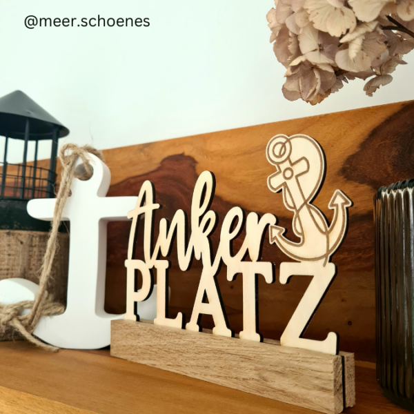 SVG Laser Datei Schriftzug für Klötzchen Easy Sticks Ankerplatz Anker Heimathafen 3 Designs Lasercut – Bild 6