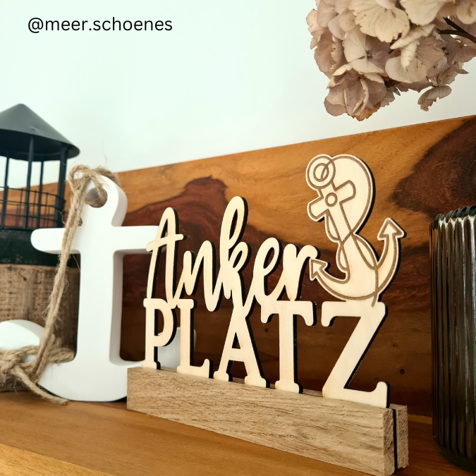 SVG Laser Datei Schriftzug für Klötzchen Easy Sticks Ankerplatz Anker Heimathafen 3 Designs Lasercut – Bild 6
