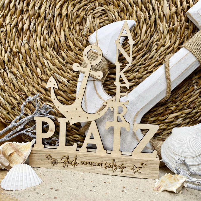 SVG Laser Datei Schriftzug für Klötzchen Easy Sticks Ankerplatz Anker Heimathafen 3 Designs Lasercut – Bild 8