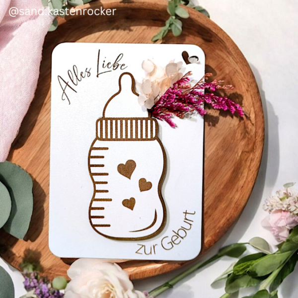 SVG Laser Datei Geburt Geldgeschenk Verpackung für Geld 4 Designs Hallo Baby Geldkarten Gutscheinkarten Laserdatei – Bild 10