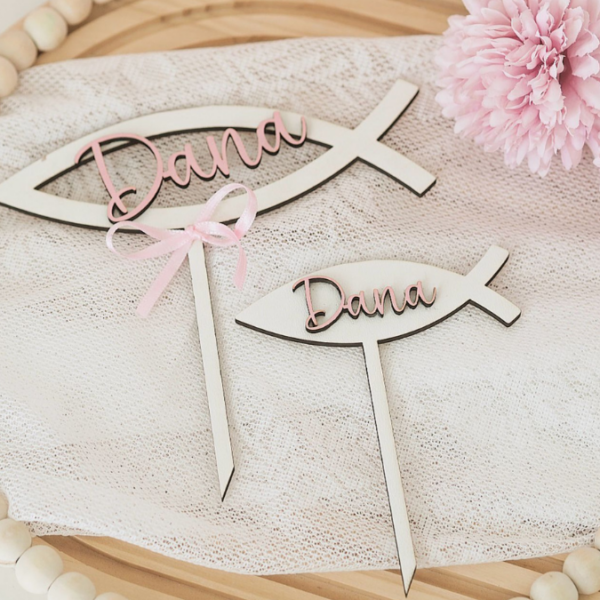 SVG Laser Datei Caketopper Pflanzenstecker zur Konfirmation Kirche Glaube SVG Datei – Bild 12