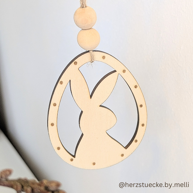 SVG Laser Datei Osteranhänger Ostereianhänger Ostereier Osterhasen Anhänger Geschankanhänger Osterdeko Lasercut – Bild 20