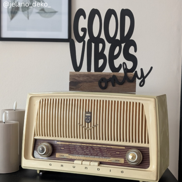 SVG Laser Datei Schriftzug für Klötzchen Easy Sticks Good vibes Only 2 Designs Lasercut – Bild 6