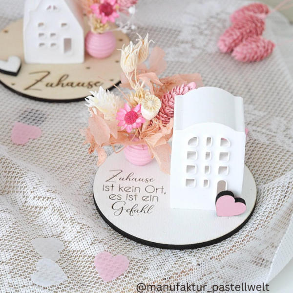 SVG Laser Datei - Geschenkscheiben für Gießteile Home Zuhause Heimathafen Ankerplatz mit kleinen Häuschen für Gießteile Laserdatei – Bild 31