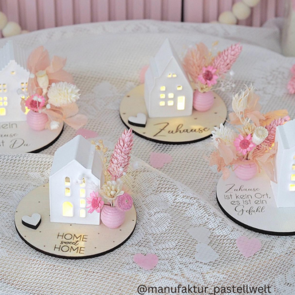 SVG Laser Datei - Geschenkscheiben für Gießteile Home Zuhause Heimathafen Ankerplatz mit kleinen Häuschen für Gießteile Laserdatei – Bild 32
