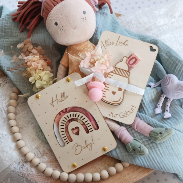 SVG Laser Datei Geburt Geldgeschenk Verpackung für Geld 4 Designs Hallo Baby Geldkarten Gutscheinkarten Laserdatei – Bild 19