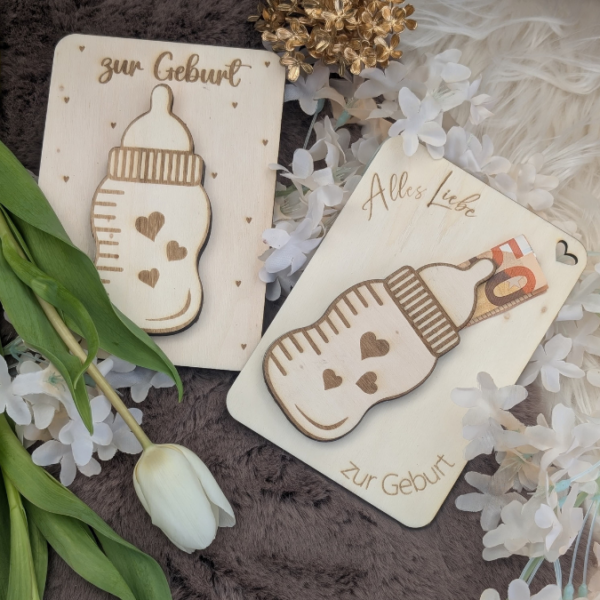 SVG Laser Datei Geburt Geldgeschenk Verpackung für Geld 4 Designs Hallo Baby Geldkarten Gutscheinkarten Laserdatei – Bild 16