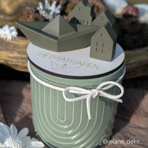 SVG Laser Datei - Geschenkscheiben für Gießteile Home Zuhause Heimathafen Ankerplatz mit kleinen Häuschen für Gießteile Laserdatei – Bild 15