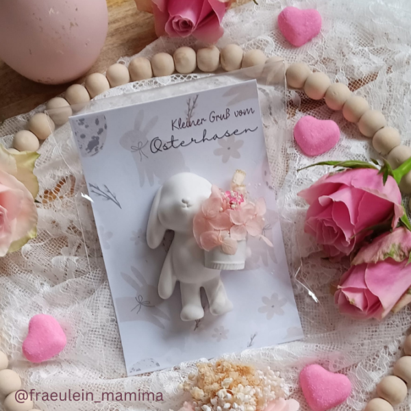 IN DER TÜTE PRINT DRUCKVORLAGE PDF Verpackung für Kleinigkeiten Geschenkkarte 2 Designs - Kleiner Gruß vom Osterhasen PDF-Datei zum selber drucken – Bild 2