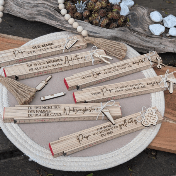 SVG Laser Datei Männer Papa Opa Bundle Gravuren für Zollstöcke Meterstab Werkzeug SVG Datei – Bild 12