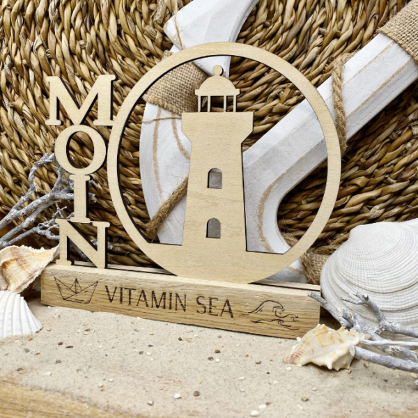 SVG Laser Datei Schriftzug für Klötzchen Easy Sticks MOIN Leuchtturm Heimathafen 3 Designs Lasercut – Bild 4
