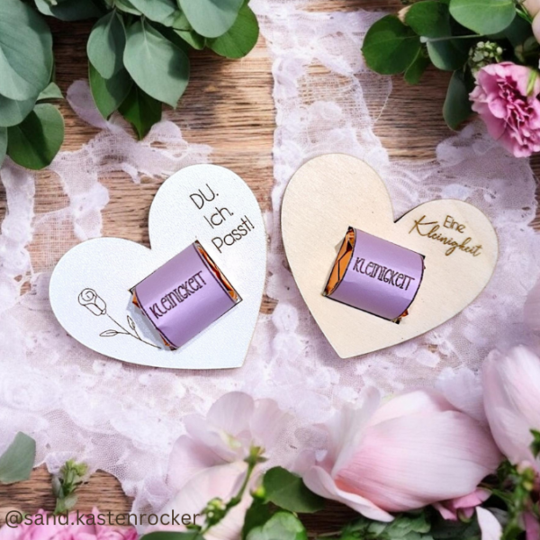 9 Designs verschiedene Anlässe Halter für Küsschen Schokolade als Gastgeschenk kleines Mitbringsel Dankeschön Gute Besserung Freundin Freunde SVG Laser Datei – Bild 8