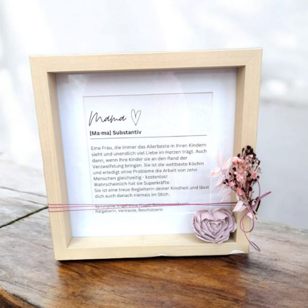 PRINT DRUCKVORLAGE PDF Mama Substantiv - Bedeutung - Geschenkidee Printable PDF Datei zum selber drucken – Bild 4