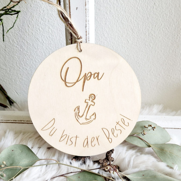 SVG Laserdatei Holzscheiben Papa Opa Vatertag Großvater Vater Geschenkidee Männer SVG Datei 6 Designs – Bild 12