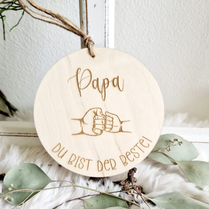 SVG Laserdatei Holzscheiben Papa Opa Vatertag Großvater Vater Geschenkidee Männer SVG Datei 6 Designs – Bild 13