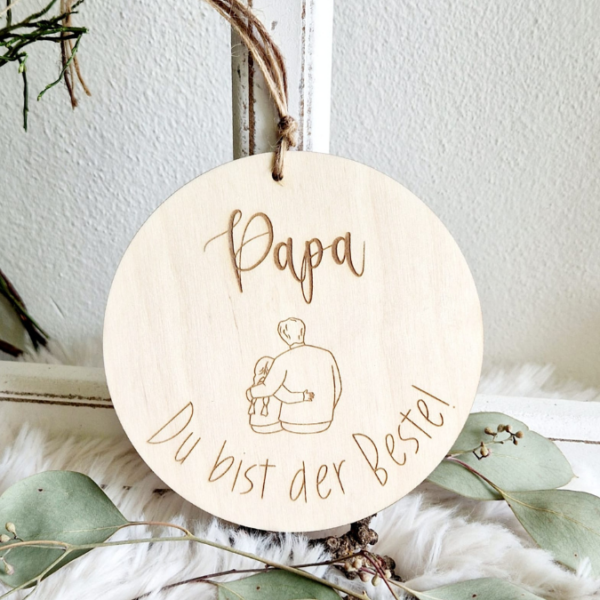 SVG Laserdatei Holzscheiben Papa Opa Vatertag Großvater Vater Geschenkidee Männer SVG Datei 6 Designs – Bild 15