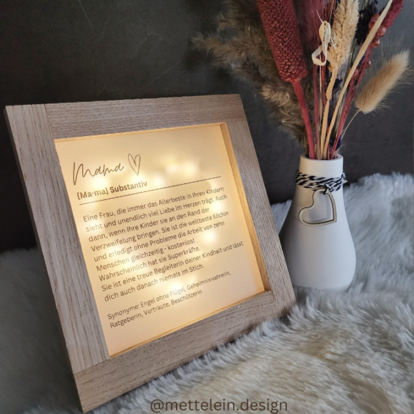 PRINT DRUCKVORLAGE PDF Mama Substantiv - Bedeutung - Geschenkidee Printable PDF Datei zum selber drucken – Bild 2