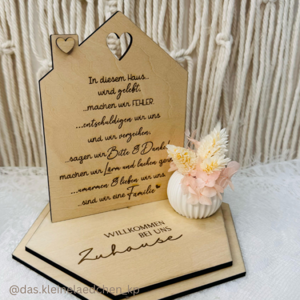 SVG Laser Datei - 3mm 4mm Häuschen Teller Aufsteller Dekoscheiben Geschenkscheiben mit Häuschen zum stecken Laserdatei – Bild 21