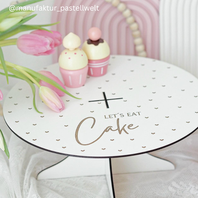 SVG Laser Datei - 3mm 4mm Ständer für Muffins Cupcakes Kuchenplatte Tortenplatte Kuchenständer Laserdatei – Bild 13
