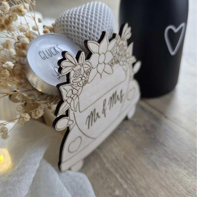 SVG Laser Datei - 3mm 4mm Hochzeitsauto Bulli Bus für Blumen oder Geldgeschenk Geschenkbox Hochzeitsgeschenk Hochzeit Flitterwochen Reiselust Laserdatei – Bild 10