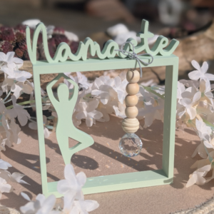 3D Druck Datei STL NAMASTE Sonnenfänger Aufsteller Statement 3D-Druck Datei