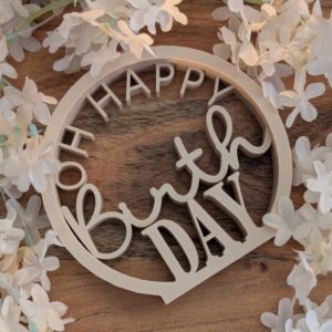 STL 3D Druck Datei Schild Geburtstag Statement Aufsteller OH HAPPY BIRTHDAY 3D-Druck Datei