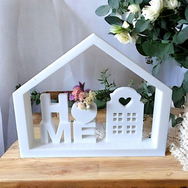 3D Druck Datei STL Haus Home mit Herz zum füllen Häuschen Häuschenliebe 3DDruck Datei – Bild 2