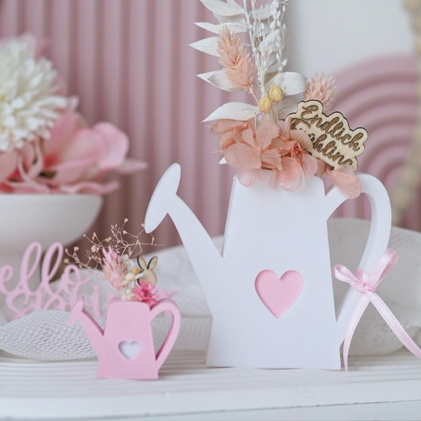 STL 3D Druck Datei Gießkanne Kanne 2er Set zum dekorieren mit Blumen Deko Geschenkidee 3D-Druck Datei – Bild 5